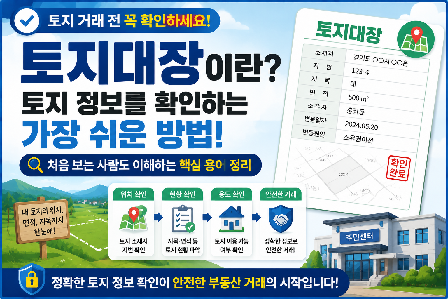 토지정보 확인하는 방법